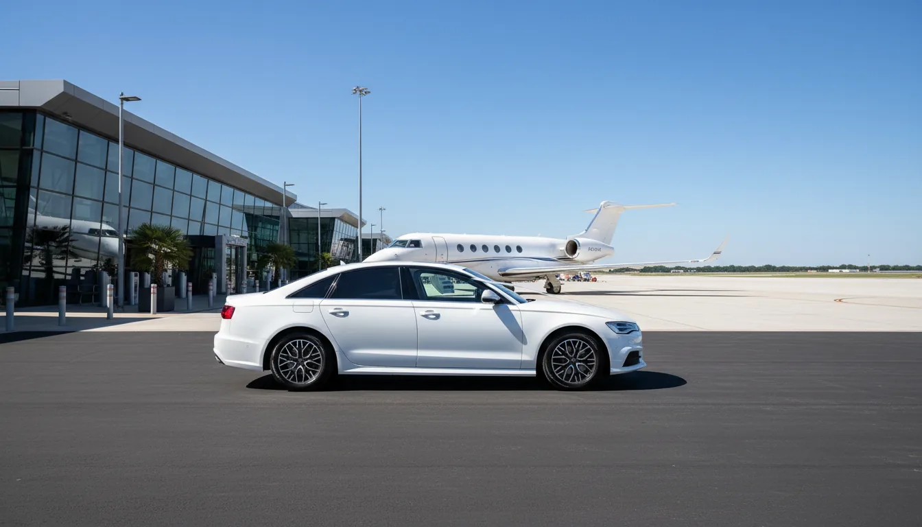 Audi A6 at a wedding or event venue, view 3