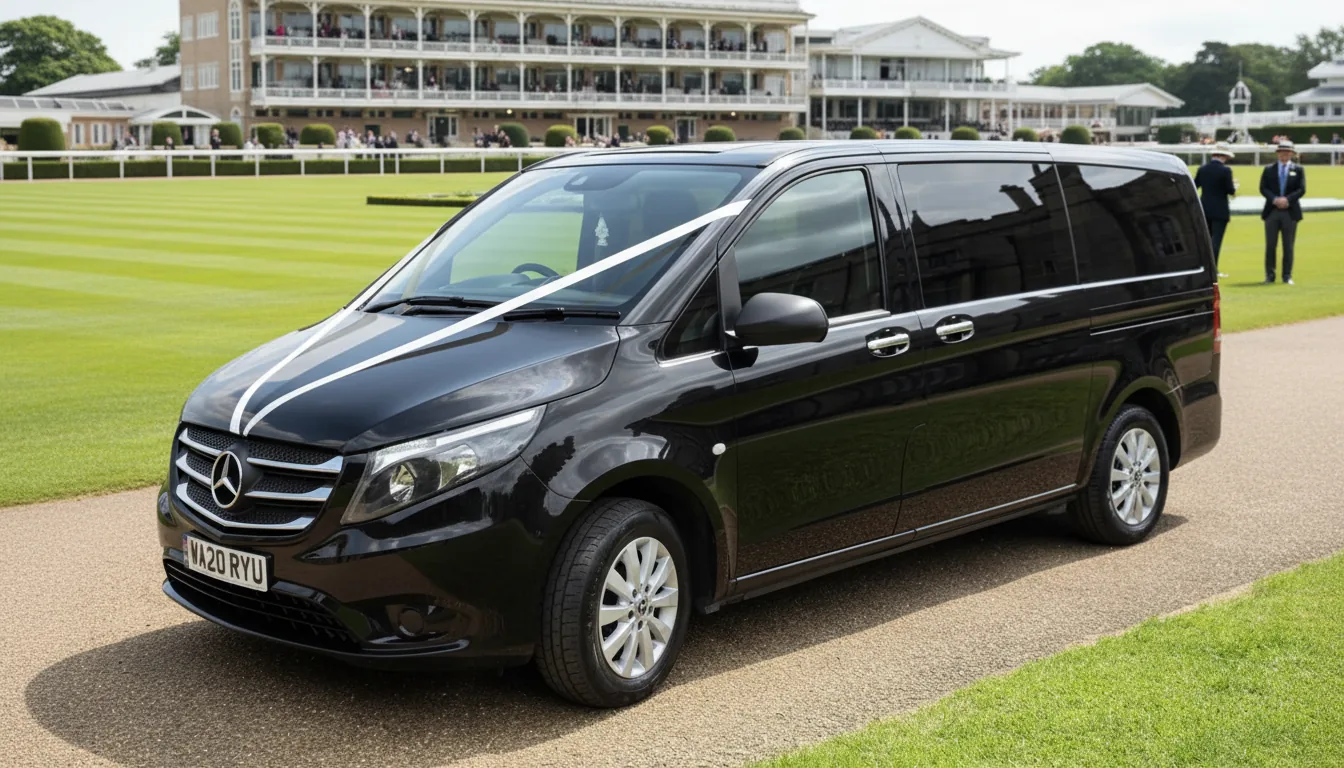 Mercedes V-Class waiting outside an event venue