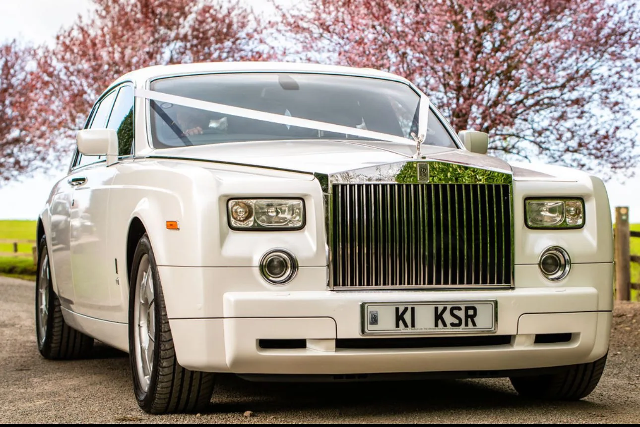 Rolls-Royce Phantom at a wedding or event venue, view 1